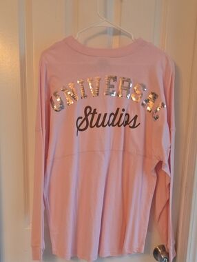 Universal Pink Sequin 'Universal Studios' Long Sleeve Top